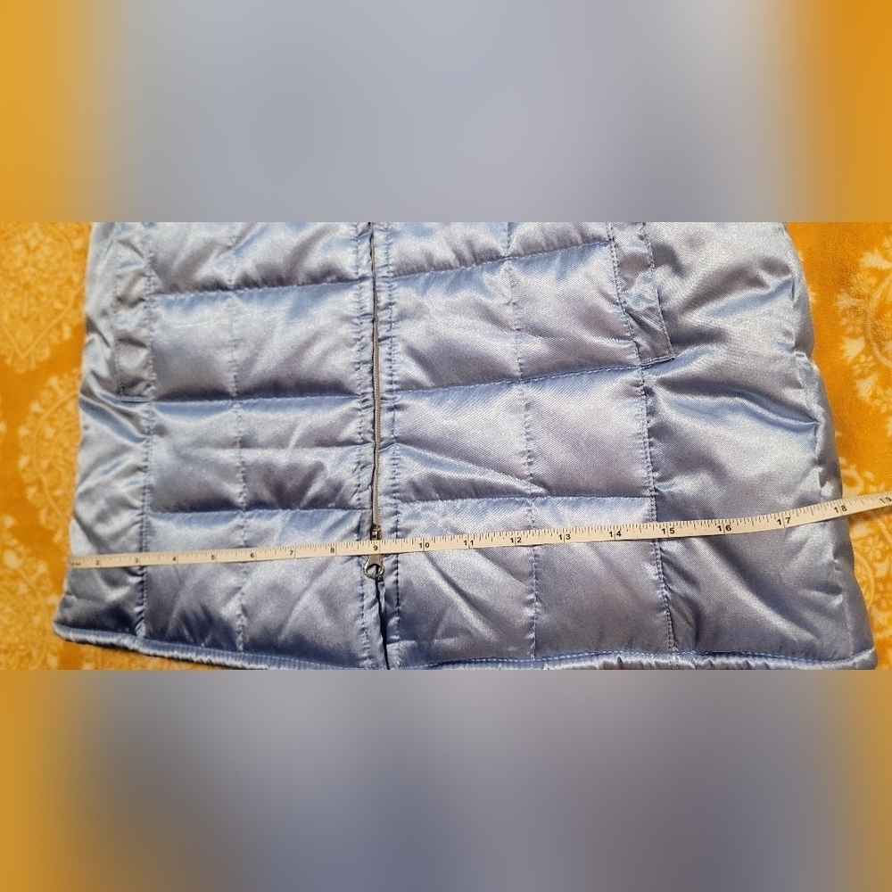 Vintage Y2K Kmart Brand EXTREME Girls 4/5 Blue Pearl Puffer Jacket 90s - Picture 13 of 16